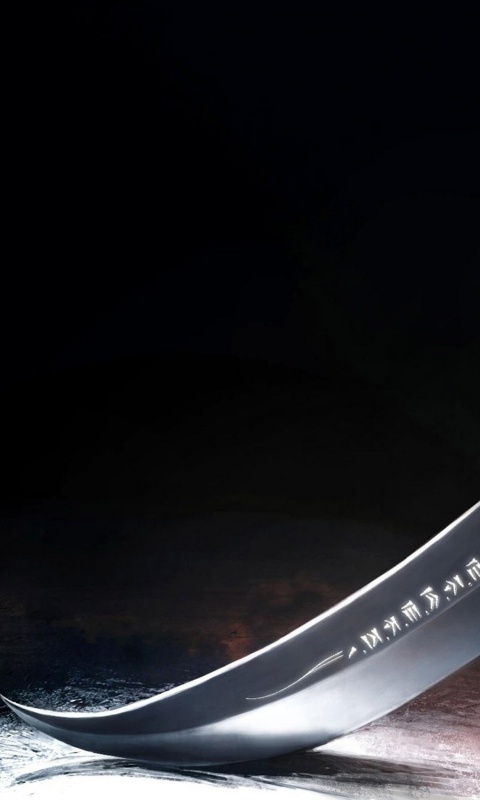 Клинок с магическими рунами обои