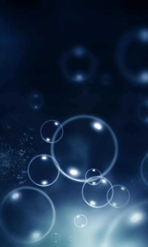 Пузыри в темной воде обои