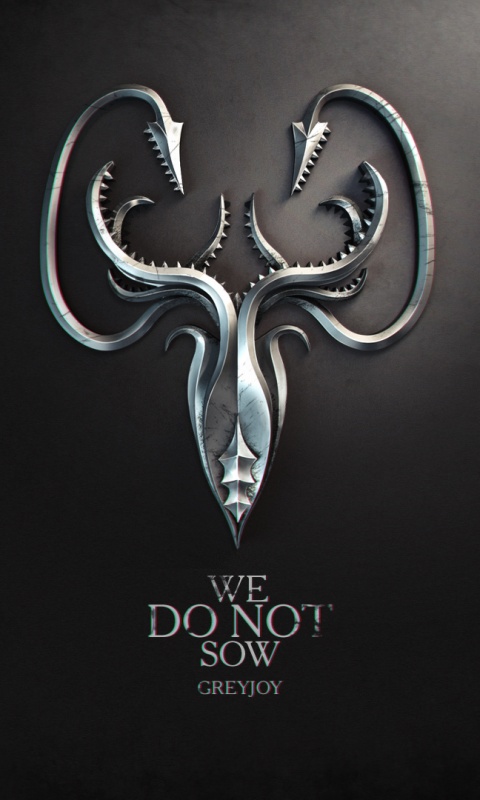 Металлический герб дома Грейджой обои