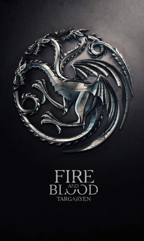 Металлический герб дома Таргариен обои