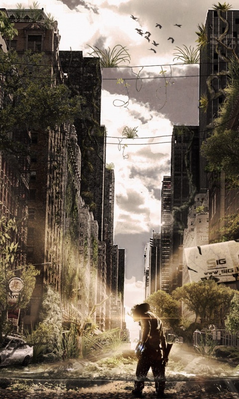 Постапокалиптический мир обои