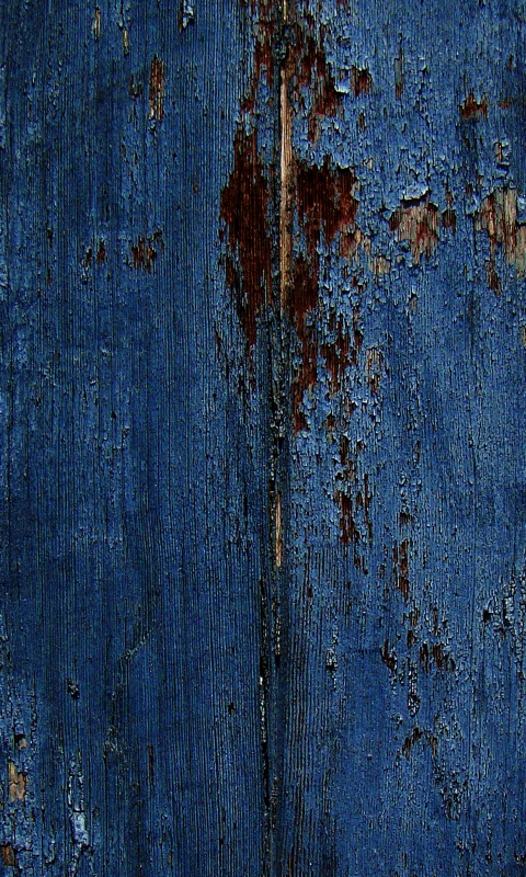 Облупившаяся синяя краска обои