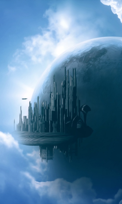 Небесный город обои