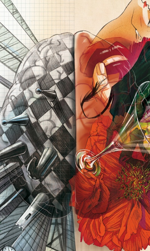 Левая и правая часть мозга обои