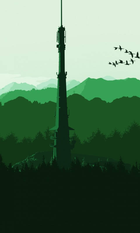 Зеленые горы обои