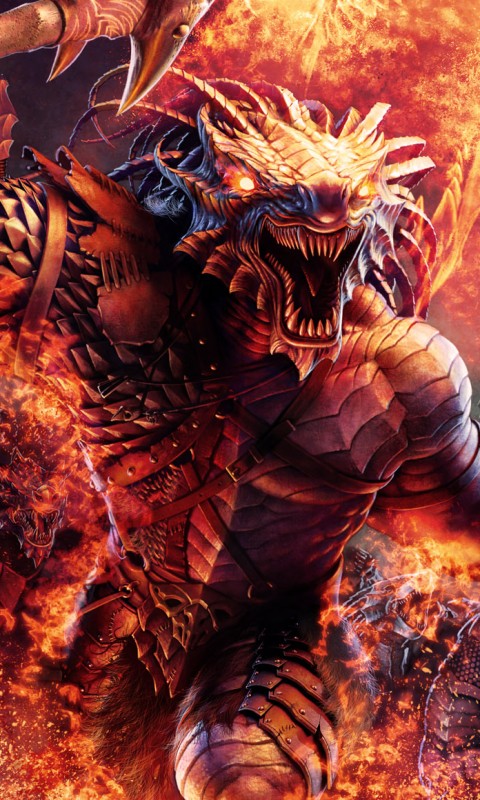 Dragonborn Barbarian обои