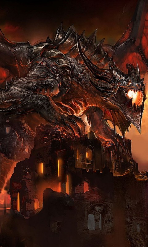 Огромный дракон обои