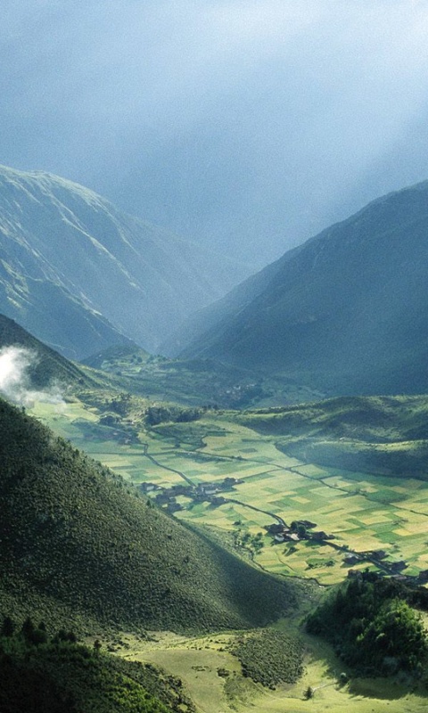 Горная долина обои
