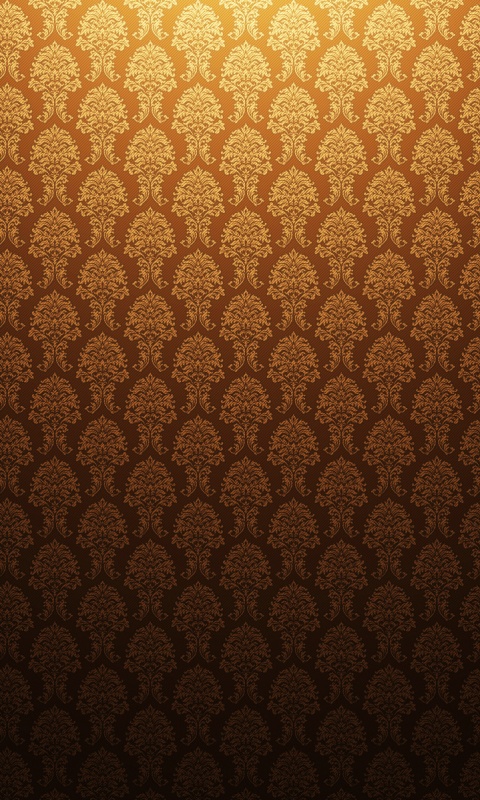 Оранжевые узоры обои