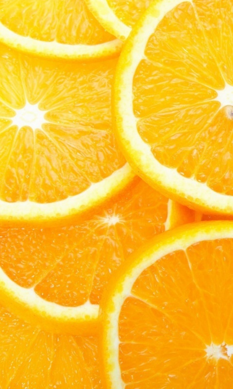 Апельсиновые дольки обои