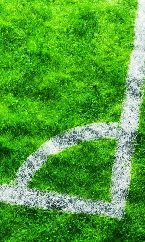 Угол футбольного поля обои