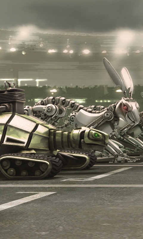 Роботы на старте обои