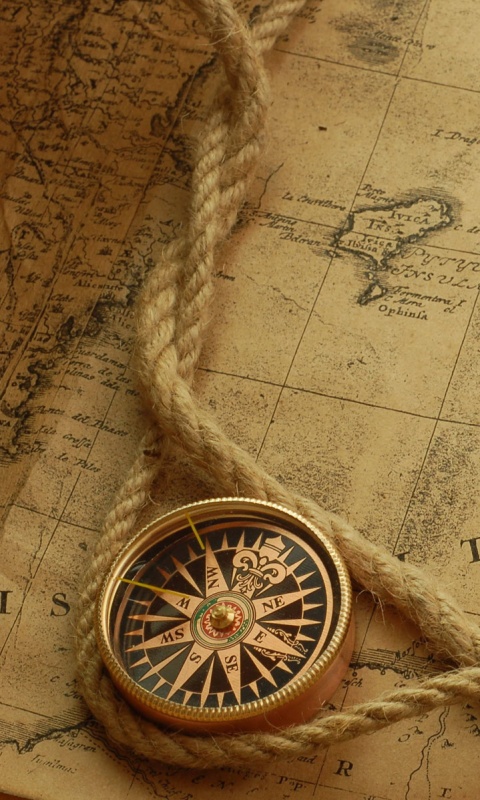 Старинная карта обои