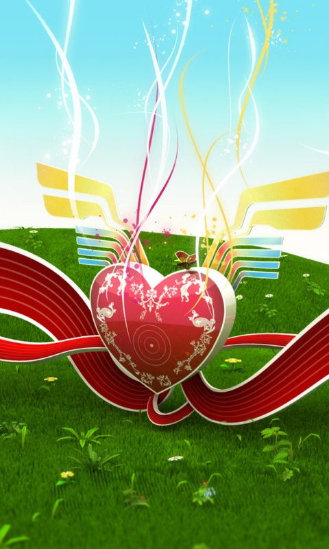 Валентинка обои