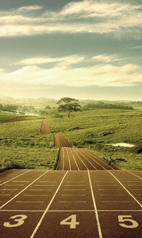 Бесконечная беговая дорожка обои