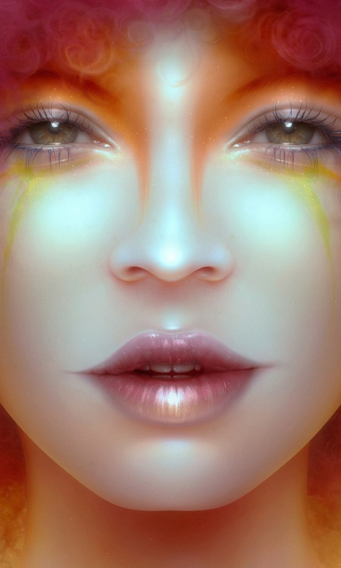 Карамельное личико обои