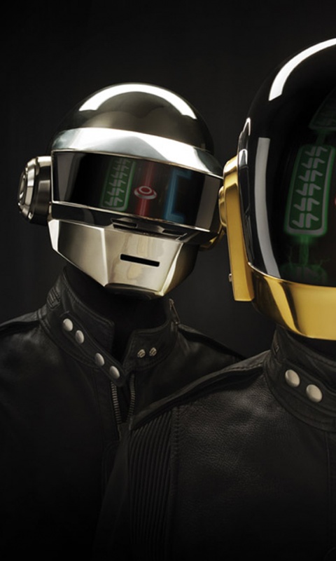 Daft Punk на темном фоне обои
