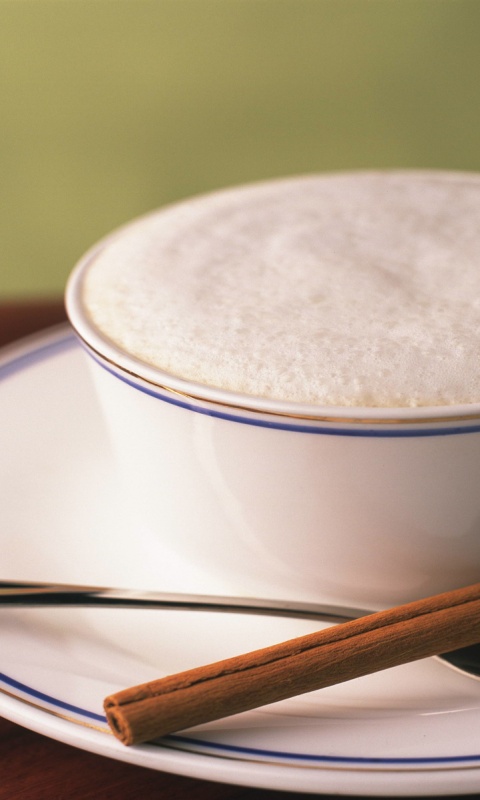 Чашечка кофе с корицей обои