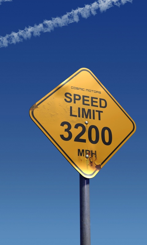 Знак ограничения скорости обои