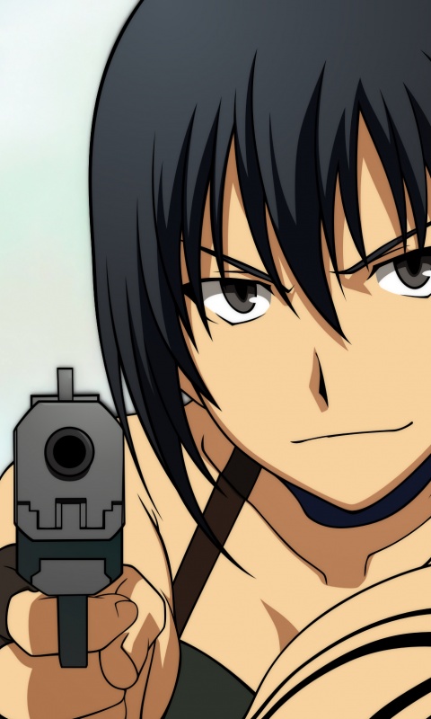 Девушка с пистолетом обои