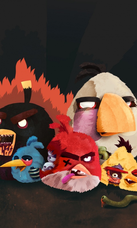 Angry Zombie Birds обои