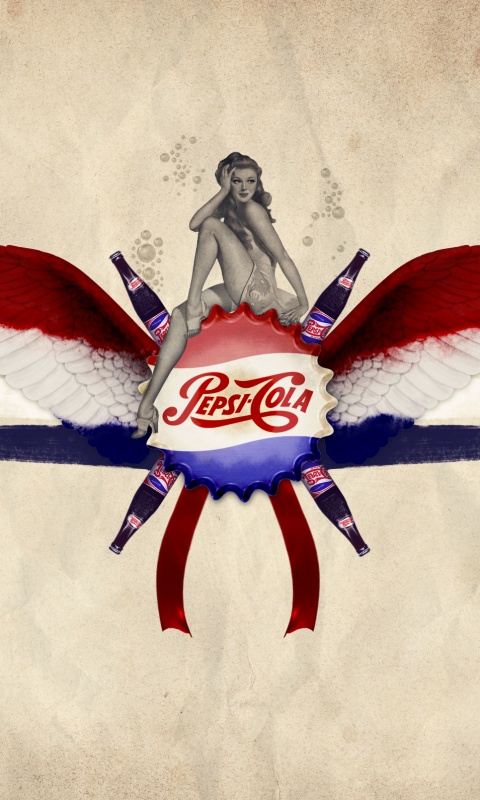 Пепси-Кола в стиле ретро обои
