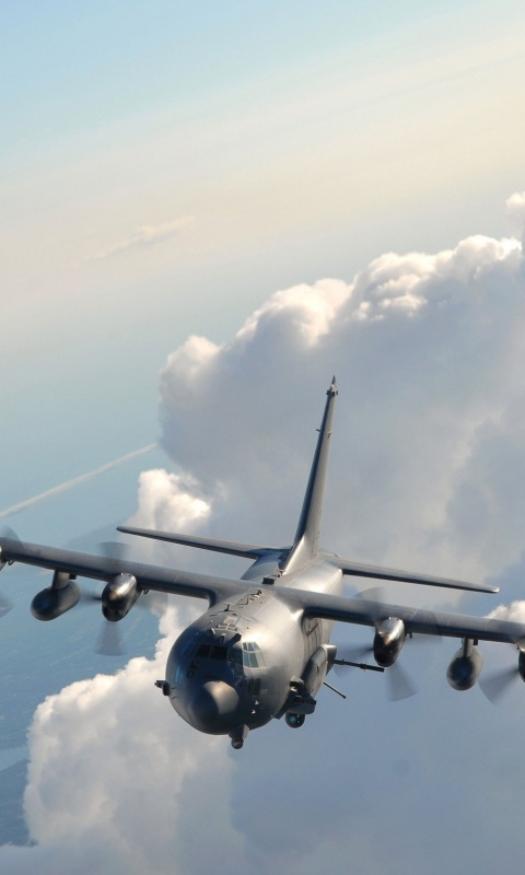 Самолет АС-130 обои