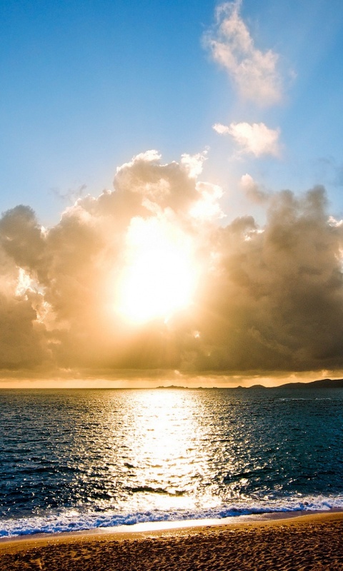 Солнечный пляж обои
