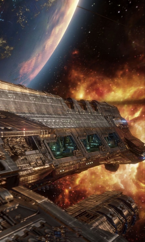 Космический корабль обои