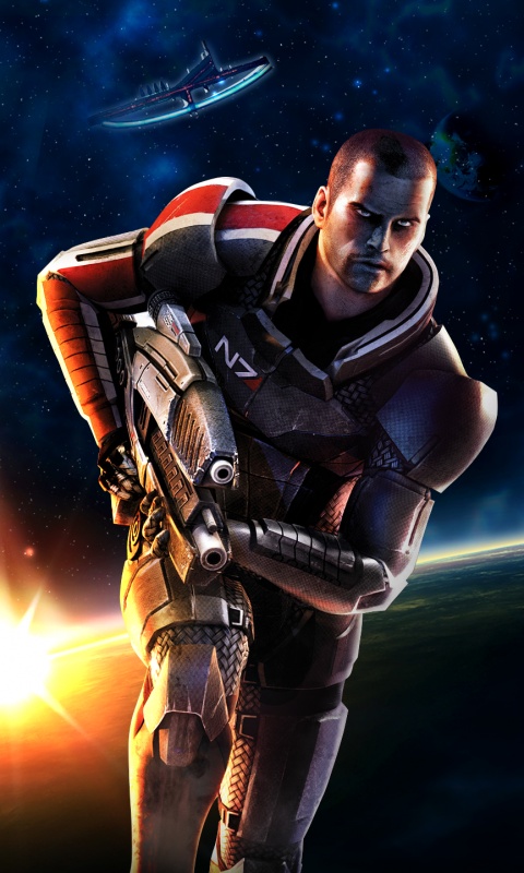 Шепард из вселенной Mass Effect обои