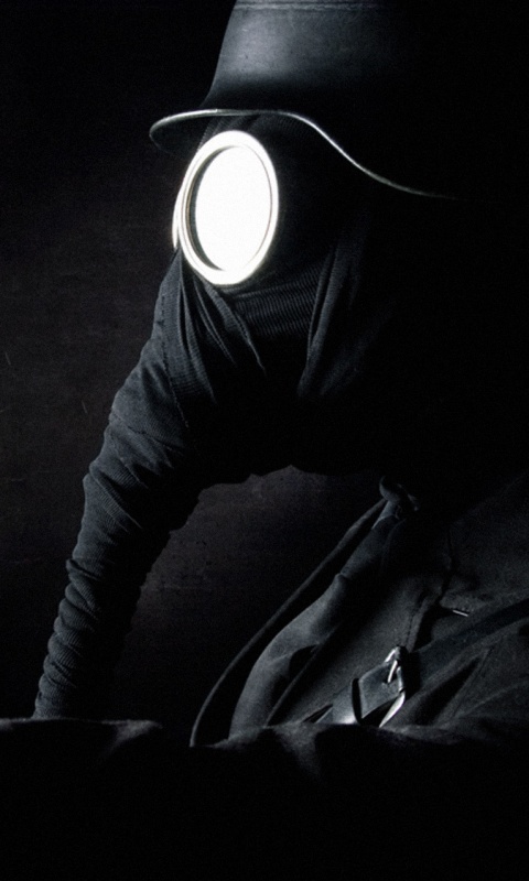 В противогазе обои