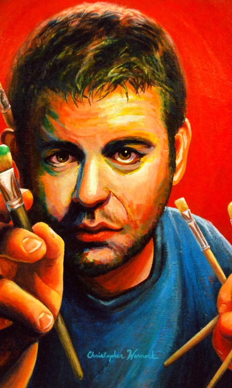 Нарисованный художник обои