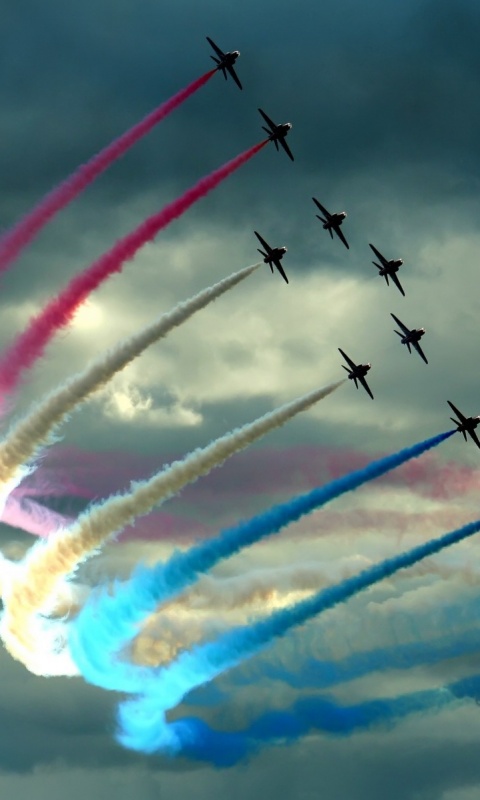 Радужная авиация обои