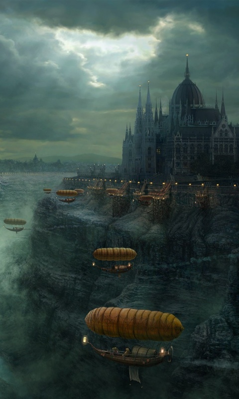 Фентезийный Будапешт обои