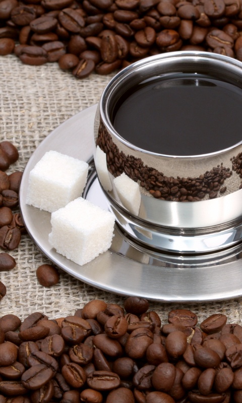 Кофе с сахаром обои