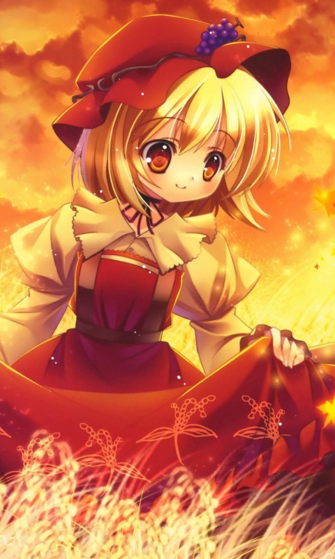 Девочка в поле обои