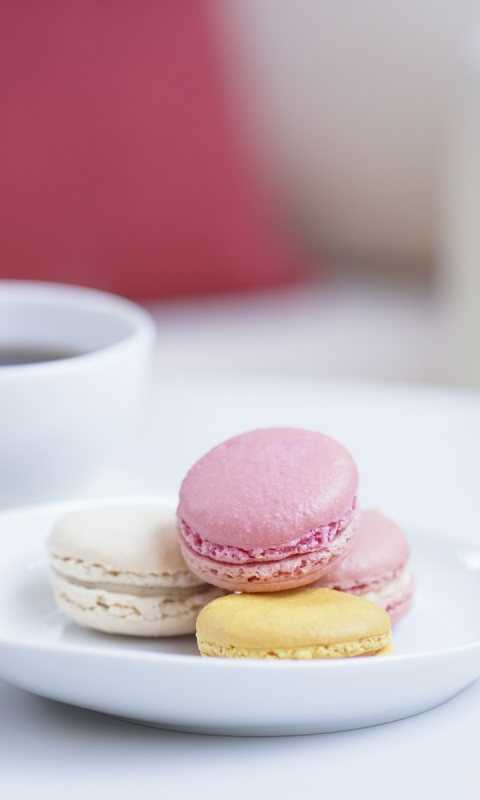 Кофе с пирожным обои