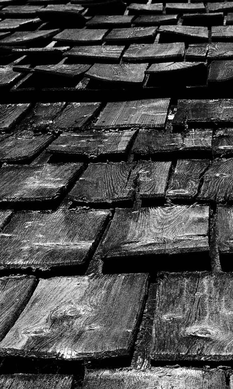 Деревянная крыша обои