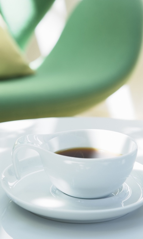 Чашка утреннего кофе обои