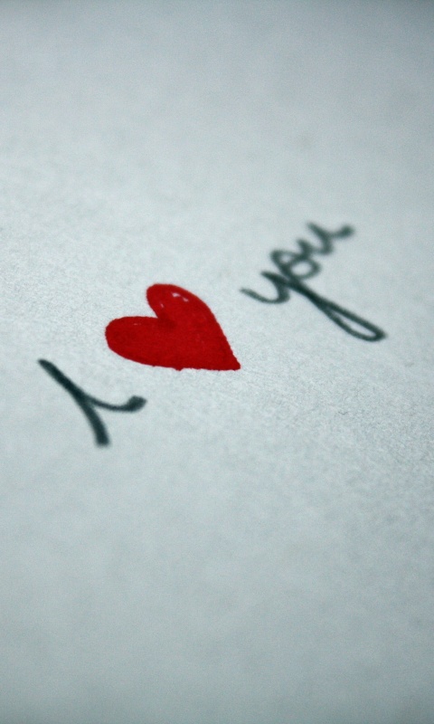 I love you обои