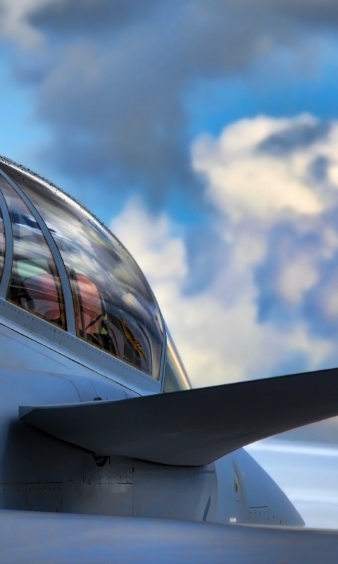 С крыла истребителя обои