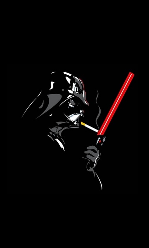 Дарт Вейдер прикуривает от меча обои