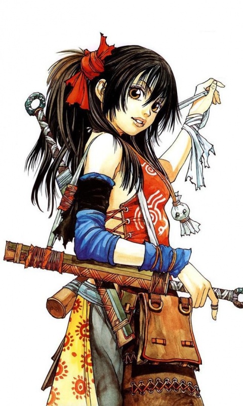 Девушка с мечом из Dangu обои