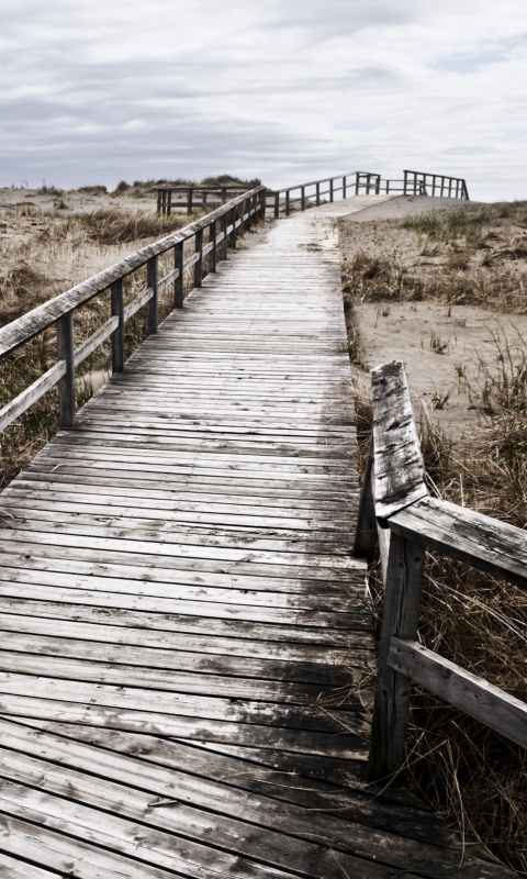 Деревянная дорога обои