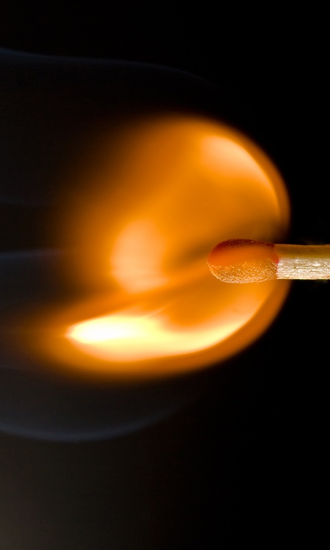 Горящая спичка обои