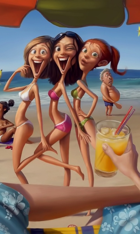 На пляжу ляжу) обои