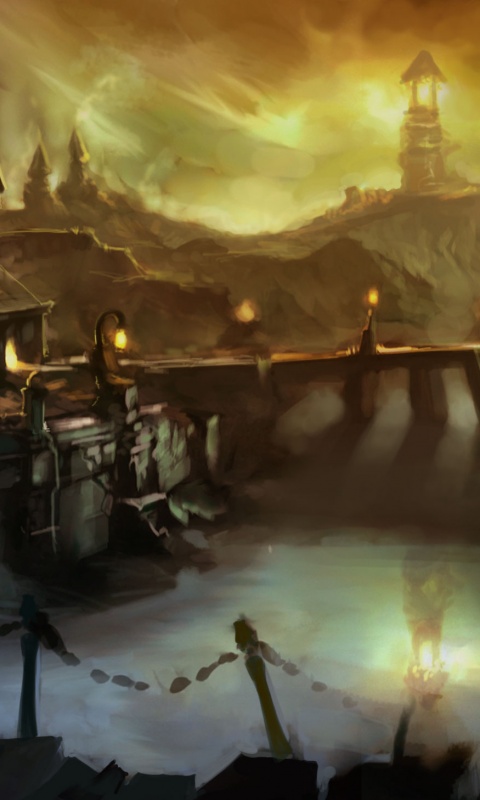 Волшебная деревня обои