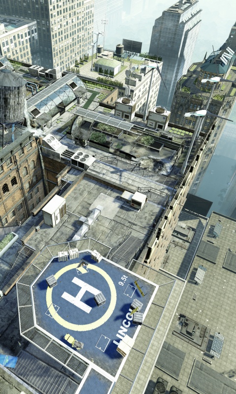 Вид сверху на карту уровня из Crysis 2 обои