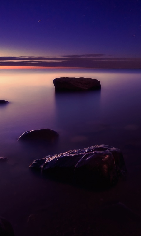 Камни в тумане обои