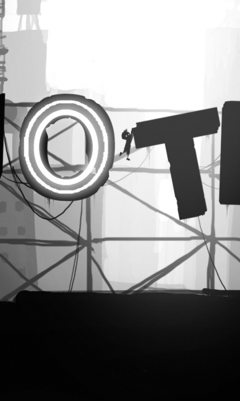 Мальчик из Limbo на вывеске "Hotel" обои